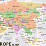 blank Europe and Asia map